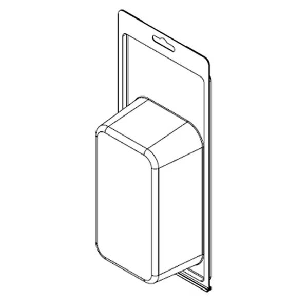 Thermoform-CLAMSHELL--10.150-4.563-5.805-3.080-2.220-0.025-CLEAR-STOCK, Visipak, Mfr#: 494TFM